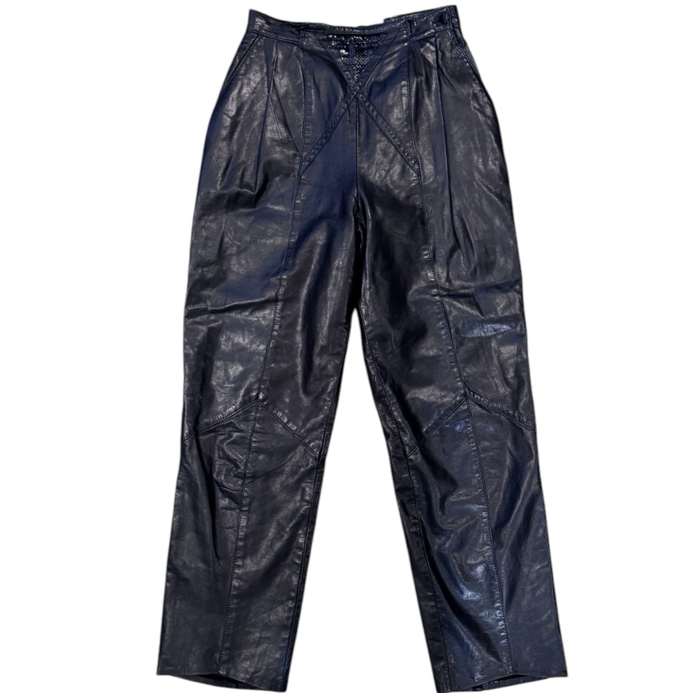 Dominic Bellissimo Leather High Rise Pant 4 - Picture 2 of 15